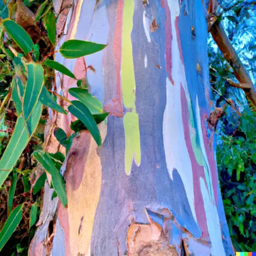 40 Rainbow Eucalyptus (E. deglupta) Gum Tree Seeds