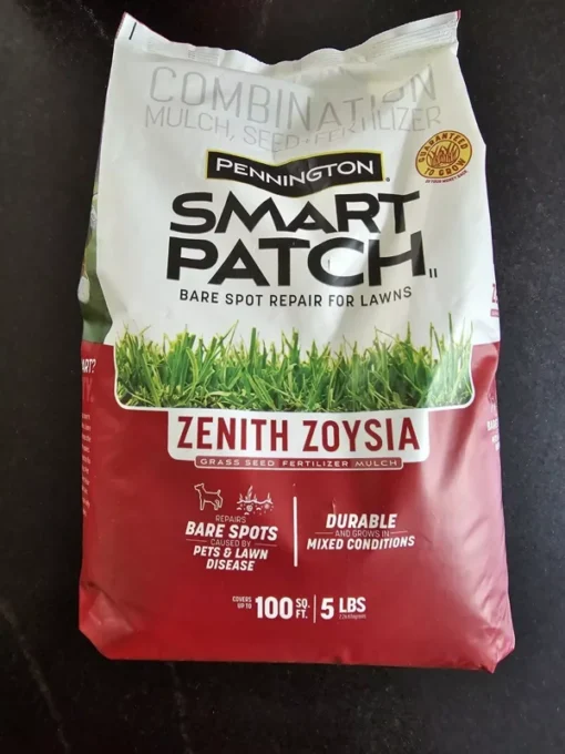 Zenith Zoysia Grass Seed Mix 5lb | Smart Patch Grass Seed for Lawn Repair & Growth